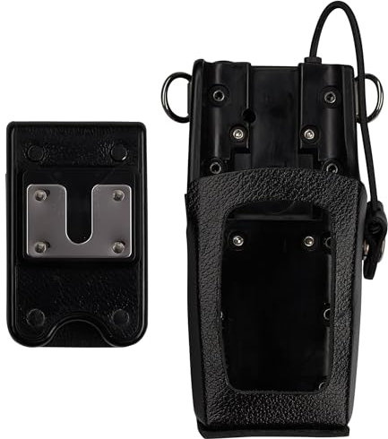 Radiohalter für Harris XG-25 und XG-75 - Premium Leder Design mit D-Swivel Clip
