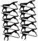DIKACA 10pcs Lapel Clip Microphone Holder Mini Clip Mics for Vlogging for Mic Wireless Microphone Grip Sleeve