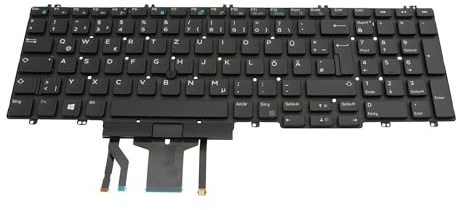 Dell NMTGD Original Tastatur DE (deutsch) schwarz | mit Backlight und Mouse-Stick für Precision 15 (7530), (7540), 17 (7730), (7740)