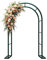 Arco Giardino Supporto in Ferro per Rampicanti per Piante E Decorazioni Esterni E Interni, Traliccio Pergolati Pergolato per Matrimonio, Resistente alle Intemperie(Green,W120 x H220cm)