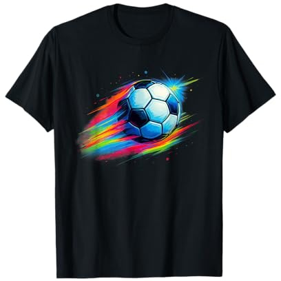 Buntes Fußball-Shirt mit Batikfärbung für Jungen, Männer, Frauen T-Shirt