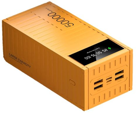 66W Fast Charging Bank - 50000mAh Portable powers Bank Charger | High-Speed USB Battery Backup Pack for Smartphones, Tablets, Laptops, USB Devices, Urgent Charging, Business Travels, Outdoors Use