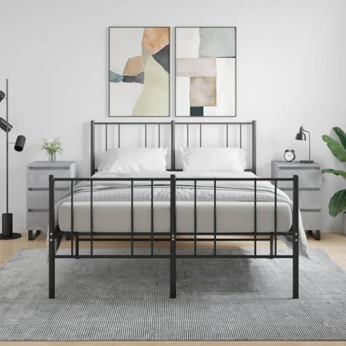 GCHDHAPB Tavolini, Comodini-Comodini 2 pz Grigio Cemento 40x35x69 cm Legno Ingegnerizzato