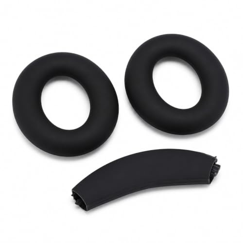 Elprico Ohrpolster-Kissen + Kopfband, Ersatzset für By Anker Space Q45 Q35 Q30 Kopfhörer, Silikon-Headset-Ohrpolster-Kopfband, Ersatz-Reparaturteil