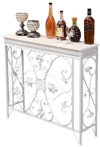 QSNYJPL Heater Covers Sturdy Radiator Cover Shelf Solid Wood Table and Cast Iron Frame Breathable Heating Decorative Cabinet for Living Room Bearing 110 lbs(White,120x24x90cm/47x9.5x35in)