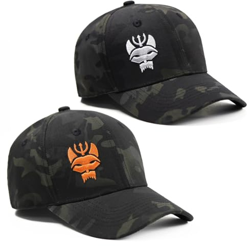FUYIHCFB 2-teiliges passendes Baseballkappe-Set für die ganze Familie, Baseballkappe mit Camouflage-Seal-Team-Motiv, Taktische Kappen, Hut zum Jagen/Laufen/Angeln