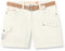 G.I.G.A. DX Damen Shorts Hira, Bermuda mit Gürtel, kurze Hose für Frauen mit praktischen Taschen, weiß, 40