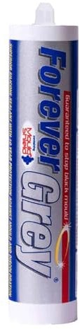 Everbuild Forever Grey Anti-Mould Silicone Sealant – Permanently Waterproof – Suitable for Internal And External Use – Grey – 295ml