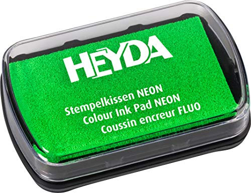 HEYDA Stempelkissen Neon Grün 9x6x1,5cm Grün