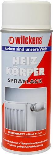Heizkörper Lackspray weiß seidenmatt 400 ml Wilckens ca. 2 m² Spraylack Kunstharzbasis Boiler Rohre Radiator