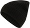 FALKE Unisex Beanie-Mütze Basic Ribbed U Be Kaschmir schnelltrocknend warm 1 Stück, Schwarz Black 3000, OneSize