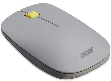 Acer Vero Maus AMR020 - Maus kabellos (2.4GHz Funkmaus, 1200 DPI, Smart-Power-Management, ergonomische Maus für rechts und Links Händer, leises Mausrad, 30% PCR-Kunststoffanteil) grau