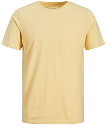 JACK & JONES Men's Jjeorganic Basic Tee Ss O-Neck Noos Top, Jojoba, M
