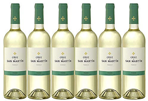 Vino Blanco Verdejo x6 Cruz de San Martín D.O RUEDA 6 botellas