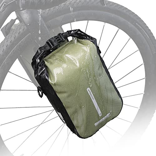 Rhinowalk Bike Front Fork Bag Waterproof 4-6L Bicycle Quick Release Dry Bag for Bikepacking Cycling Touring