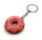 H-Customs Donut Glasur Streusel pink Herzen Schlüsselanhänger Anhänger pink