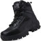 5.AA B22 A Stivali da combattimento militari e tattici da uomo Stringate Casual Scarpe da caccia da trekking all'aria aperta Addestramento della polizia Stivaletti nero 42 EU