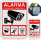 LEIASA Pack panneaux zone de vidéosurveillance - 21 x 28 cm - 9 x 14 cm - Aluminium - Réfléchissant - Épaisseur 0,8 mm - Panneau de vidéosurveillance - Impression UV - Résistant à l'extérieur (Set
