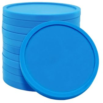 CombiCraft Schließfachmünze 2€ Format in Blau - 100 Stück - 25.75mm - Einkaufswagenmünze - Münze für 2 Euro Schlösser