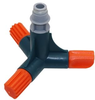 1 unidad de riego de jardín G1/2 pulgadas, rociador de agua giratorio de tres brazos, sistema de rociador automático de 360 grados