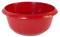 Round Kitchen Household Cleaning Washing UP Mixing Bowl, 8L Capacity, Round Plastic GLLITER RED Colour Bowl