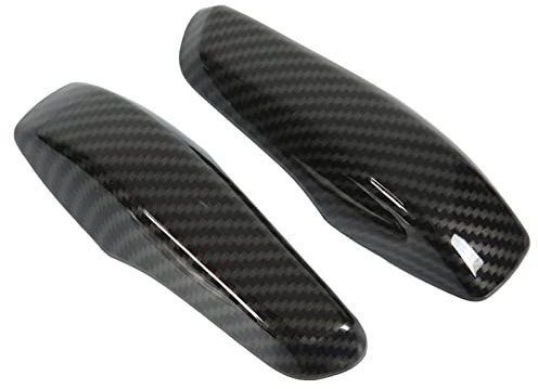 Carbon Fiber Color ABS Inner Door Handle Trim Cover Replacement 2pcs for Smart Fortwo W451 Facelift 2011‑2014 Suitable Interior Frame