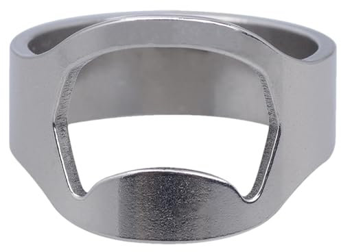 Flaschenöffner-Ring für Männer, Ring-Flaschenöffner | Bierflaschenöffner Fingerring | Bier-Bar-Werkzeug, Ring-Dosenöffner, Küchenhelfer aus Edelstahl, Bieröffner-Ring, Ring-Flaschenöffner