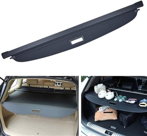 ZXFENG Einziehbarer Auto Laderaumabdeckung Hinteres, für Benz GLC 2016 2017 2018 Kofferraum Aufbewahrung Paketregal Auto Kofferraumabdeckung Rollo