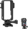 CERFFOOL ABS Schutzrahmen Käfig für DJI Action 2 mit Dual Cold Shoe für Action Kamera Zubehör