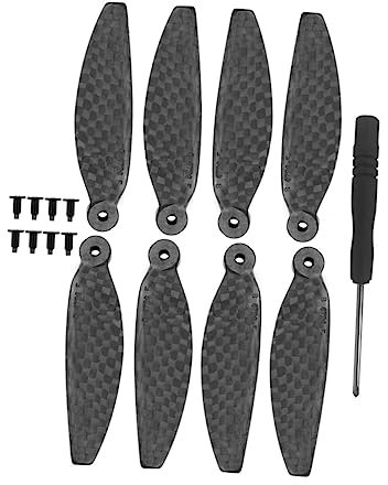 JOINPAYA 1 Satz Propellerzubehör Für Ersatzpropeller Kohlefaser Propellerblätter Schwarzer Kohlefaser Propeller Für Mini Two