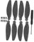 JOINPAYA 1 Satz Propellerzubehör Für Ersatzpropeller Kohlefaser Propellerblätter Schwarzer Kohlefaser Propeller Für Mini Two