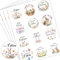 BOOMTOP 240 Frohe Ostern Aufkleber Fröhliche Ostern Sticker Rund 4cm Ostergeschenke Etiketten 12 Motive Ostereier Osterhasen Liebe Ostergrüße Bunte Geschenkaufkleber für Grußkarten Geschenkverpackung