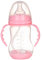 MOBUTOFU Botella De Leche Portátil Para Bebé y Pequeños Con Diseño De Agarradera y Pajita 240ML Color Ideal Para El Aprendizaje De La Bebida y Uso Diario