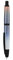 Jinhao 10 Series Press Fountain Pen Gradient Dark Blue Retractable Extra Fine Nib with Ink Converter and Metal Pen Box Set (Black Clip Version)