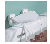 HOMELODY Badewannenarmatur mit Handbrause, Wasserfall Wannenarmatur, Badewannenarmatur Chrom, Messing Mischbatterie Wandarmatur für Badewanne, Wandmontage mit großer Plattform