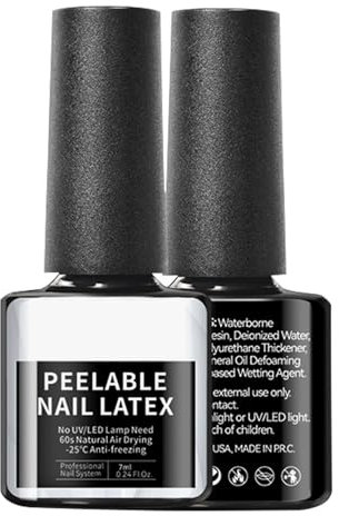 Nail Polish Barrier - 7ml Tape Skin Protector for Nail | n ail ar t Cuticle Guard Polish Barrier | Liquid Latex Peel Off Tape | Nail Polish Guard for Salon Home, Peel off Cuticle Guard, Cuticle