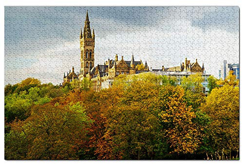 UK England University of Glasgow Jigsaw Puzzle for Adults 1000 Piece Travel Gift Souvenir 38x52CM