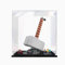 Boîte de présentation en acrylique transparent anti-poussière compatible avec Lego 76209 Marteau de Thor - Boîte de rangement, vitrine (boîte de présentation uniquement) - Base noire de 2 mm