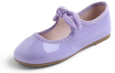Feversole Girls Cute Dress,Ragazze Mary Jane Strap Scarpe Basse Ballerine da Principessa Scarpe da Scuola Piatte