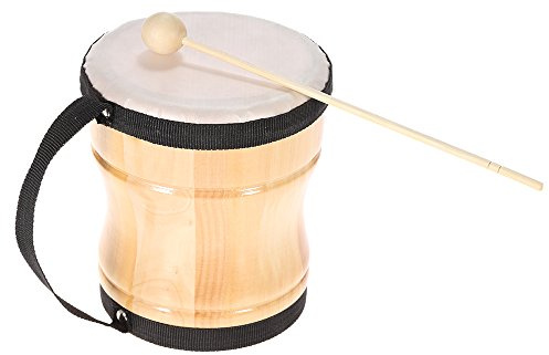 SEAFRONT Bongo-Trommel für Kinder, Holzschlaginstrument mit Schlägel Zum Üben von Rhythmen, Perfekt für Kinder, die Musikalisches Talent Entwickeln