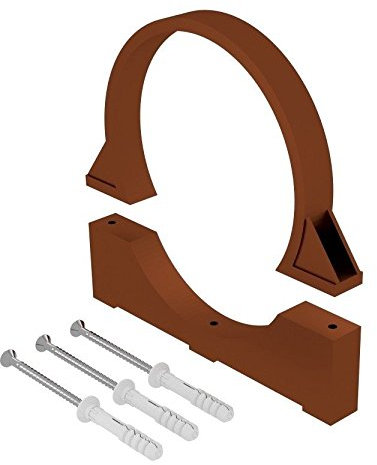 Plastic Clamp with Screw 160mm Waste Tube Round Clip Hanger Bracket (160mm)