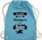Turnbeutel Rucksack - Es gibt nichts Wichtigeres als Reiten - Unisize - Hellblau - reiterzubehör pferde sportbeutel pferdeliebhaber baumwolle beutel für reiterinnen stalltasche pferd pferdespruch