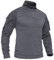 TACVASEN Militär Herren Armee T-Shirt Taktisches Langarmshirt Baumwolle Shirt Outdoor Cotton Tshirt für Paintball Airsoft (M, Dunkelgrau)