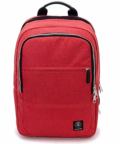 Zaino Ufficio INVICTA BIZ L - Rosso - Porta PC fino a 15,6'' - Adattatore usb - Lavoro