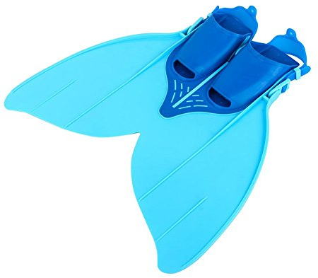SOULONG Blau Jugend Kinder Mädchen Junge Tauchen Meerjungfrauen Schwänze Flossen Schwimmen Fit 34-40 (215mm-240mm)für 15-20-jährige Jugendliche