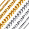 Richsteel herren jungen panzerkette 6mm breit 55cm Kubanische Kette Edelstahl massive Cuban Link Chain Klassische Kubannische Kette mit Geschenkebox