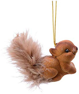 KAE Weihnachtsfiguren aus Kunststoff Eichhörnchen 2er Set braun