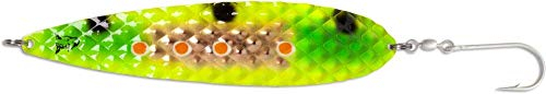 Rhino Salty Diamond Trolling Blinker, Gewicht 40g, Länge 165mm, acht, Einzelhaken, ideal für große Lachse, UV-aktiv (Havanna)