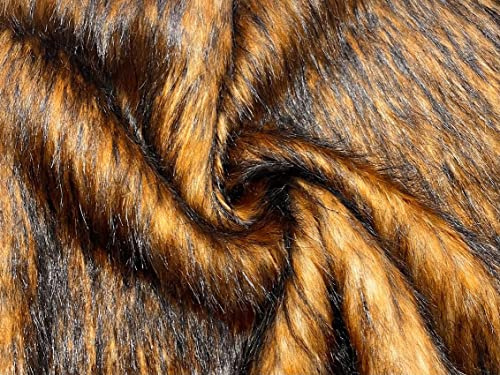 Super luxuriöser Kunstfellstoff – hochwertiger roter Fuchs, 1 m – 150 cm x 100 cm