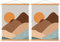 Benjia Barre magnétique en bois pour accrocher des affiches et impressions d’art 120 x 80, 120 x 90, Lot de 2, 120 cm, Bois de teck